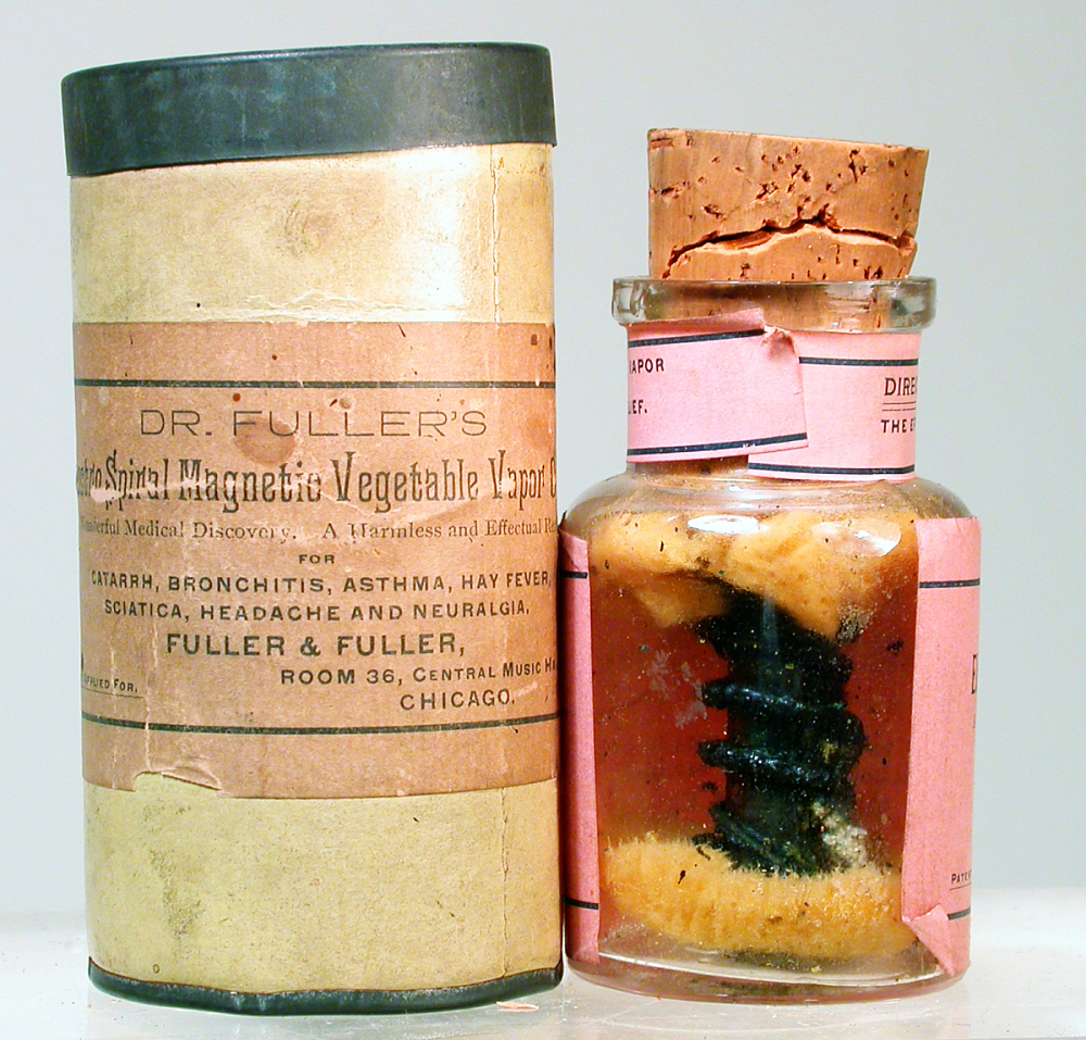 Image result for Dr. Fuller's Electro Spiral Magnetic Vegetable Vapor Cure